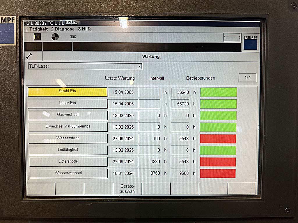 CNC Laser Cutting Machine Trumpf Trumatic L 3020 - Thumbnail 7