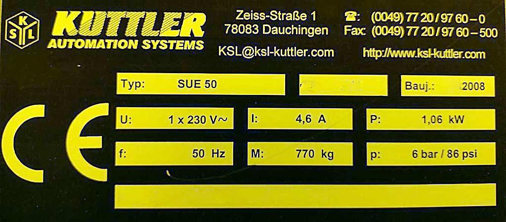 Stacking and Destacking Machine Kuttler Sue 50/RLE 160/CO 800 - Thumbnail 3