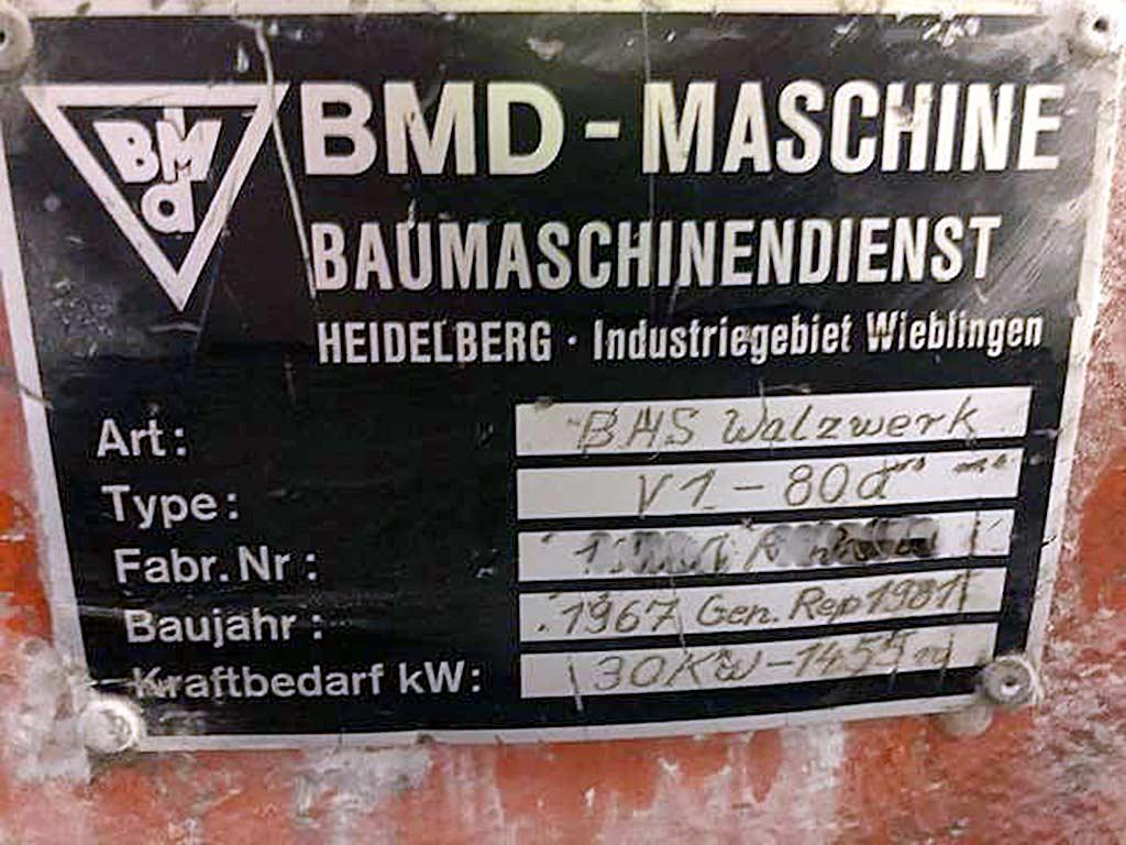 Gyratory and Roll Crusher Bmd/friedrich Krupp V1-800/Gyradisc - Thumbnail 3