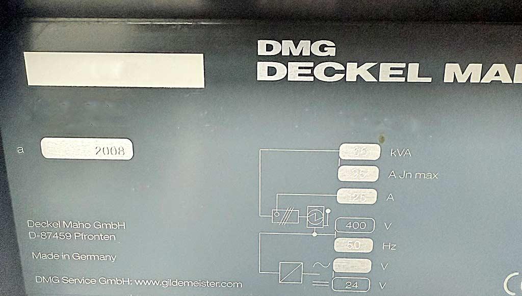 CNC Machining Center Dmg DMC 60 T RS3 - Thumbnail 7