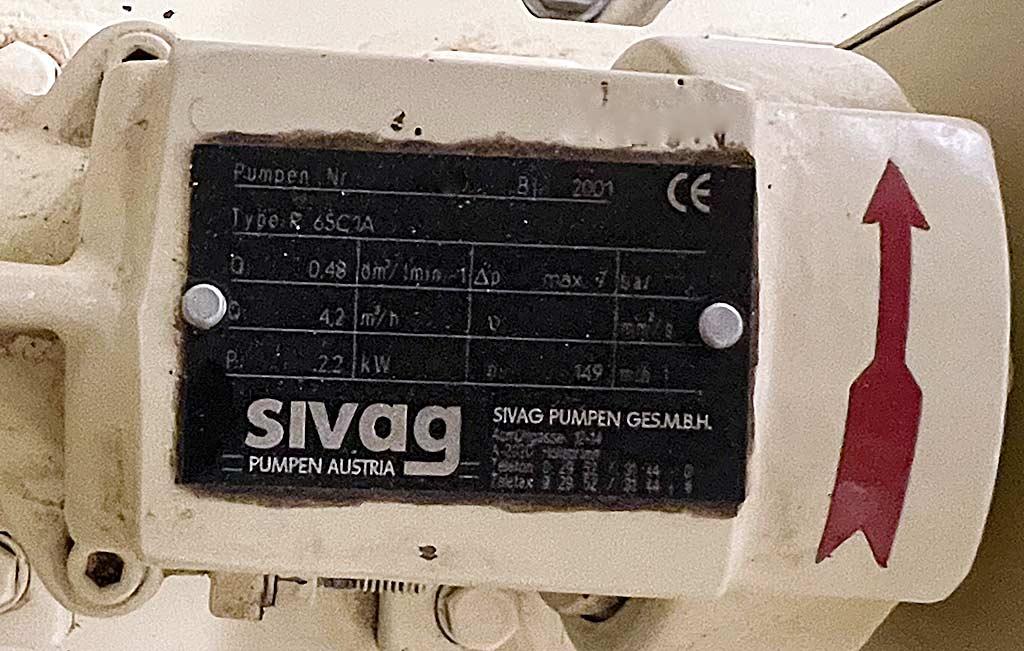 Mass Pump Sollich/sivag SSP 1000/R65C1A - Thumbnail 5