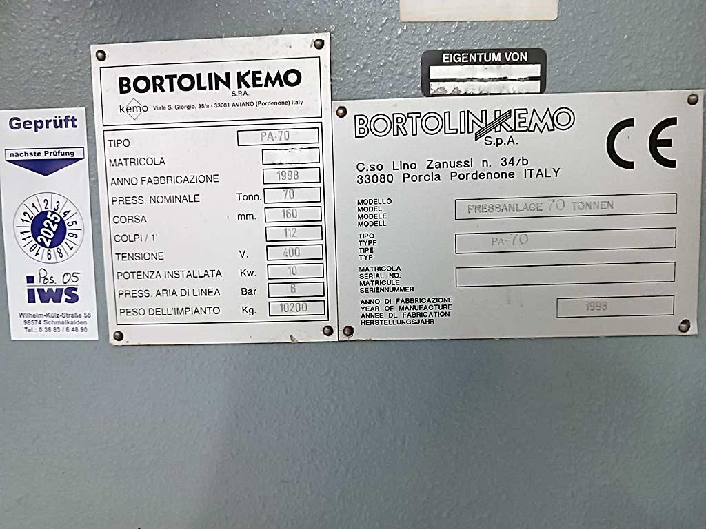 Stripping Press Bartolin Kemo P 70 - Thumbnail 6