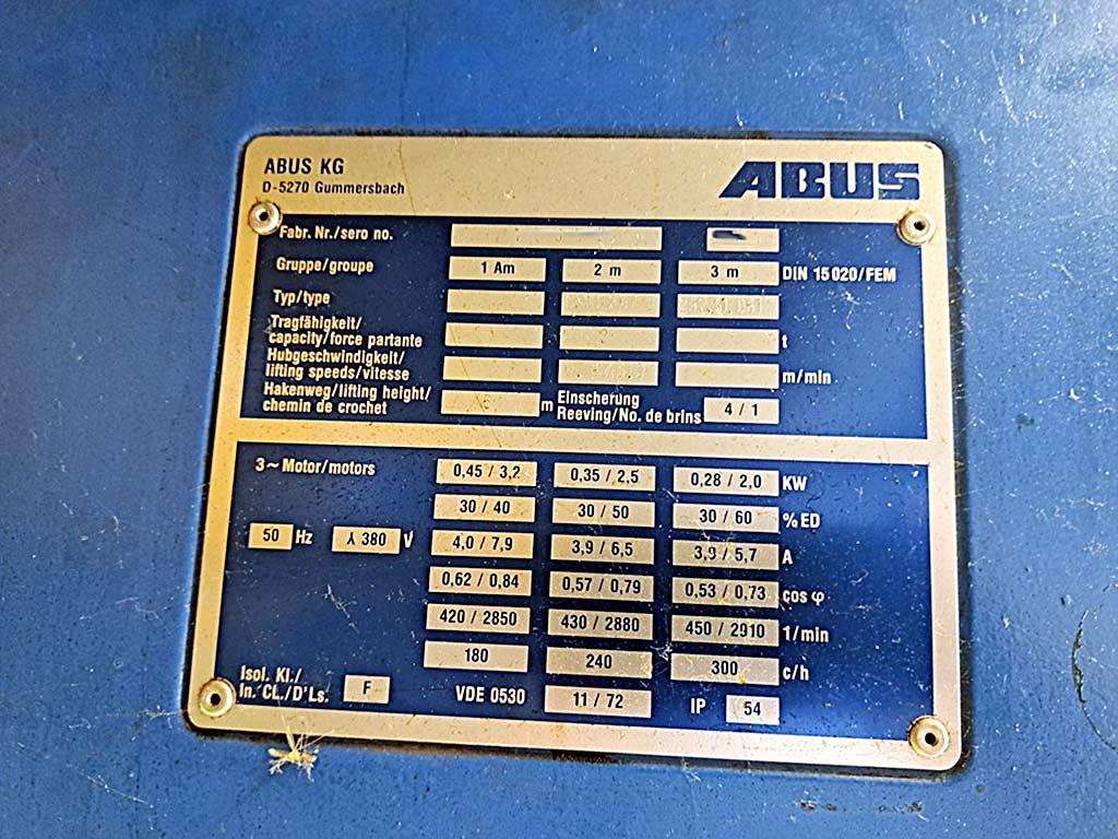 Bridge Crane Abus - Thumbnail 7