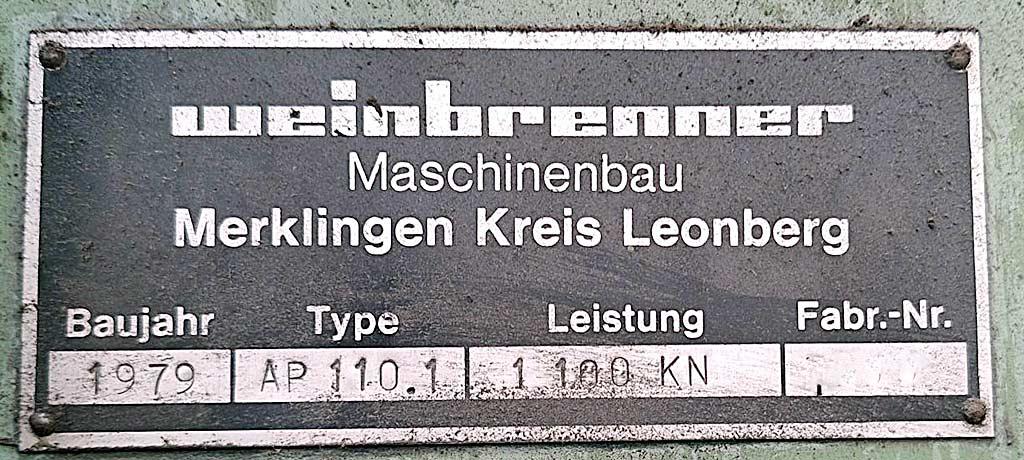 Press Brake Weinbrenner AP 110.1 - Thumbnail 8