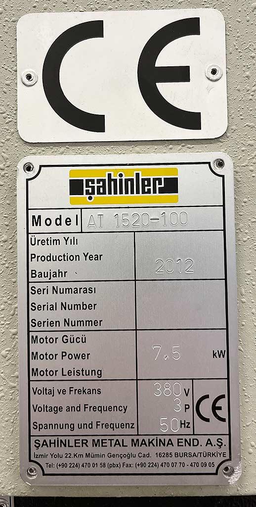 Press Sahinler AT 1520-100 - Thumbnail 3