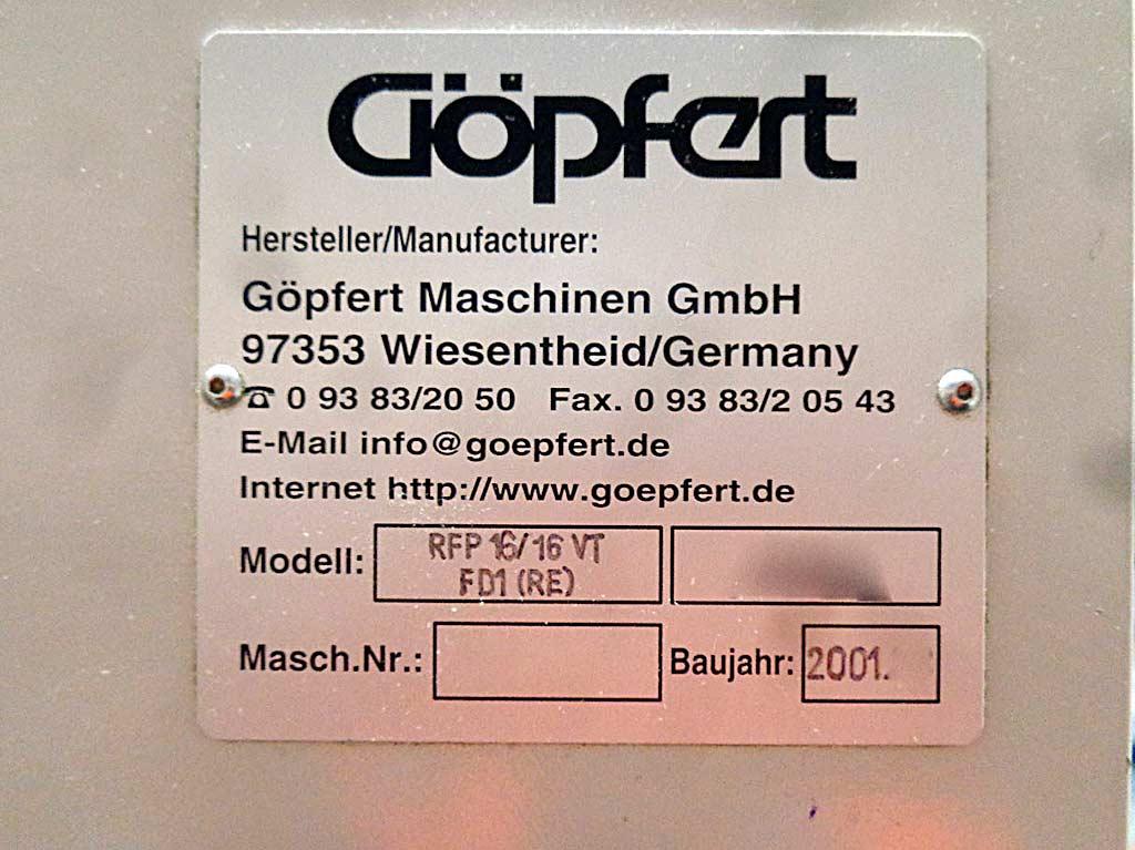 Flexo Printing Machine Göpfert Impression RFP 16/16 VT - Thumbnail 5