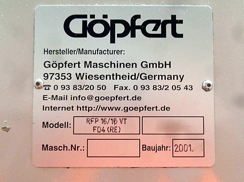 Flexo Printing Machine Göpfert Impression RFP 16/16 VT - Thumbnail 7