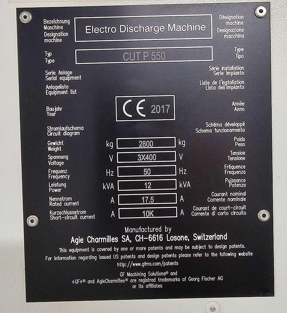 CNC EDM-Machine Gf Agie Charmilles Cut P 550 - Thumbnail 6