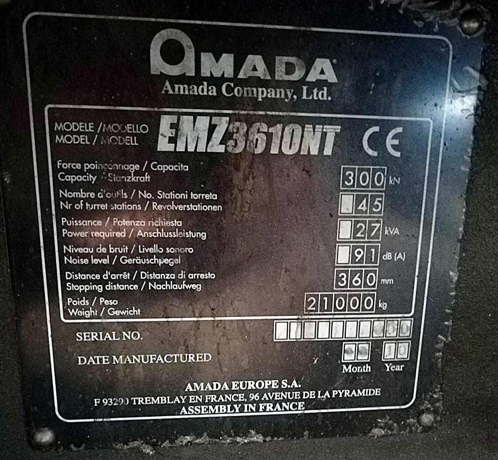 CNC Punching Machine Amada/lki EMZ3610NT/MP Sheetcat 3015 - Thumbnail 6