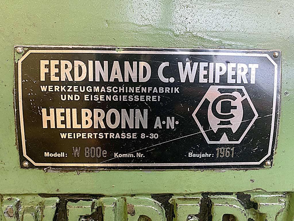 Center Lathe Weipert W 800e - Thumbnail 8