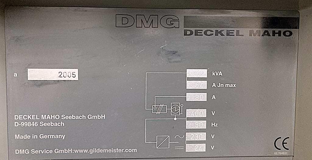 CNC Machining Center Deckel Maho DMU 50 eVolution - Thumbnail 4