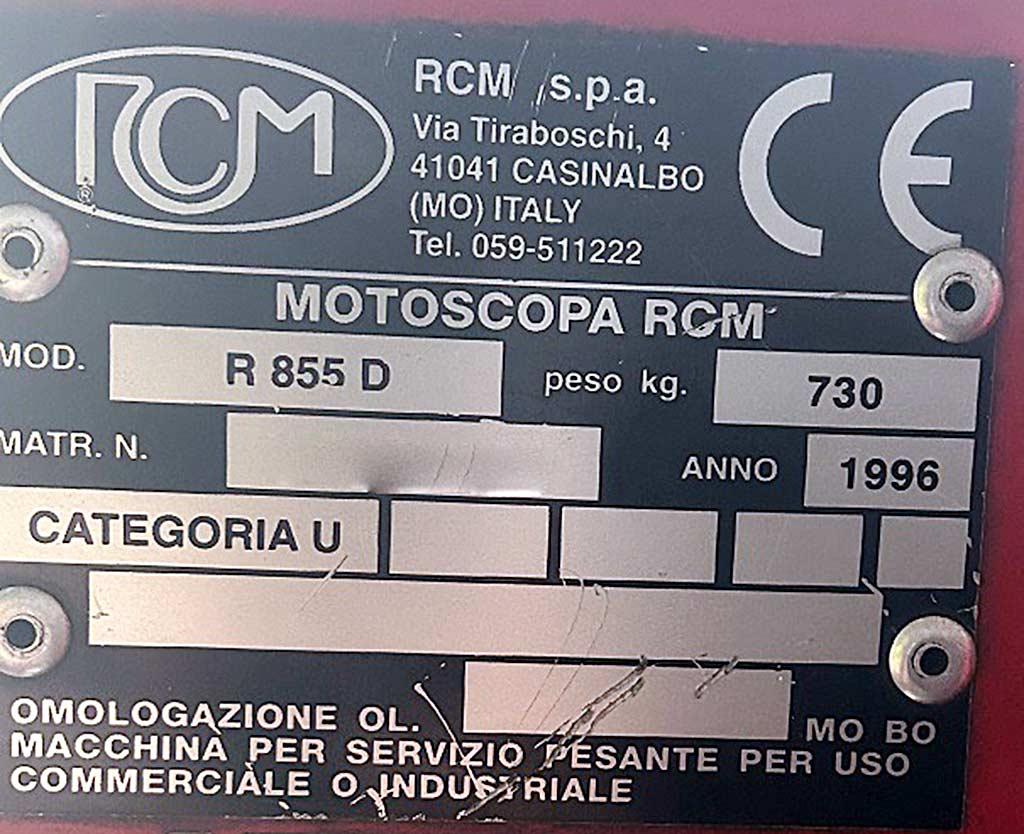 Sweeping & Scrubbing Machine Rcm R 855 D - Thumbnail 5