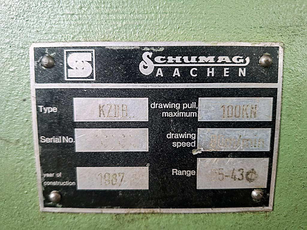 Drawing Machine Schumag KZ II B - Thumbnail 8
