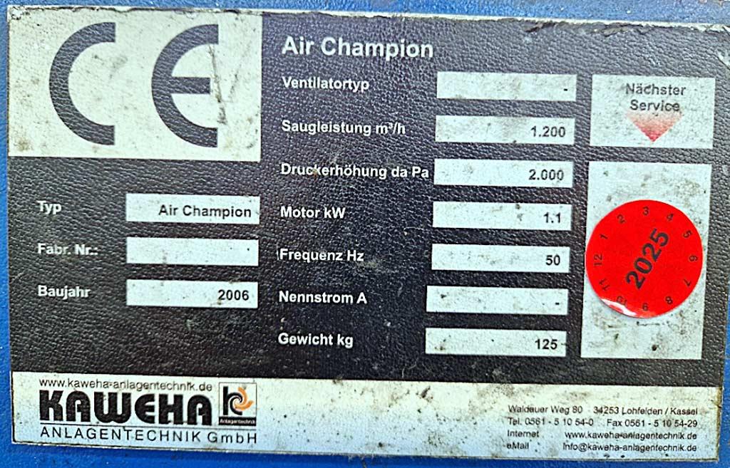 Welding Fume Extraction Kaweha Air Champion - Thumbnail 3