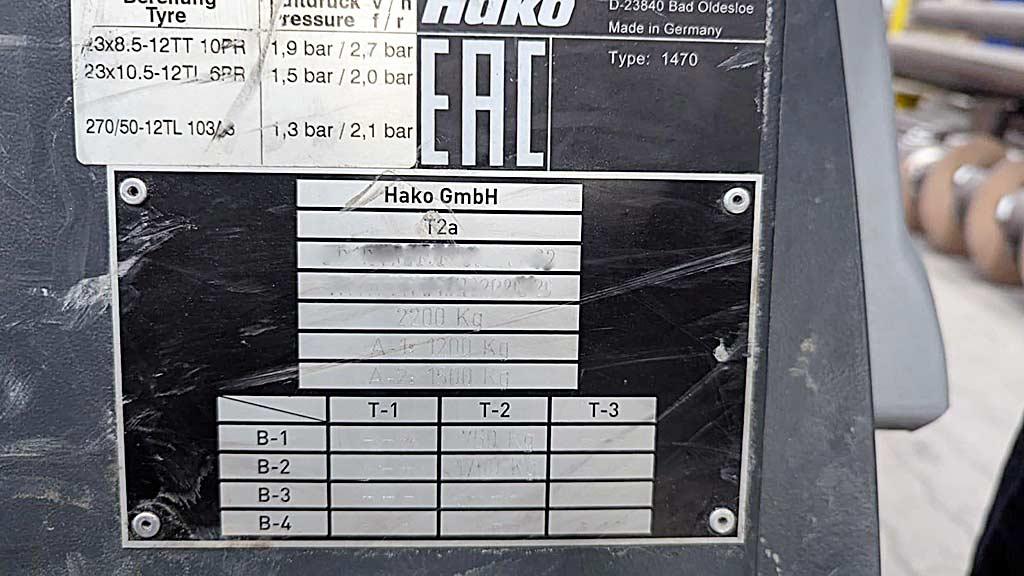 Sweeping & Scrubbing Machine Hako City Master 650 T2a - Thumbnail 8