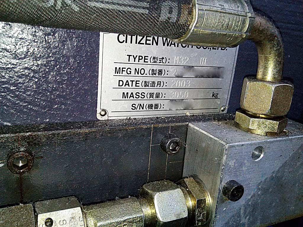 CNC Automatic Lathe Citizen M32 III - Thumbnail 4