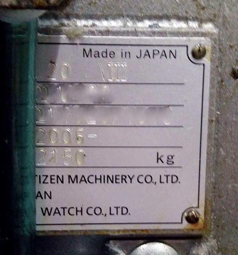 CNC Automatic Lathe Citizen L-720 VIII - Thumbnail 6