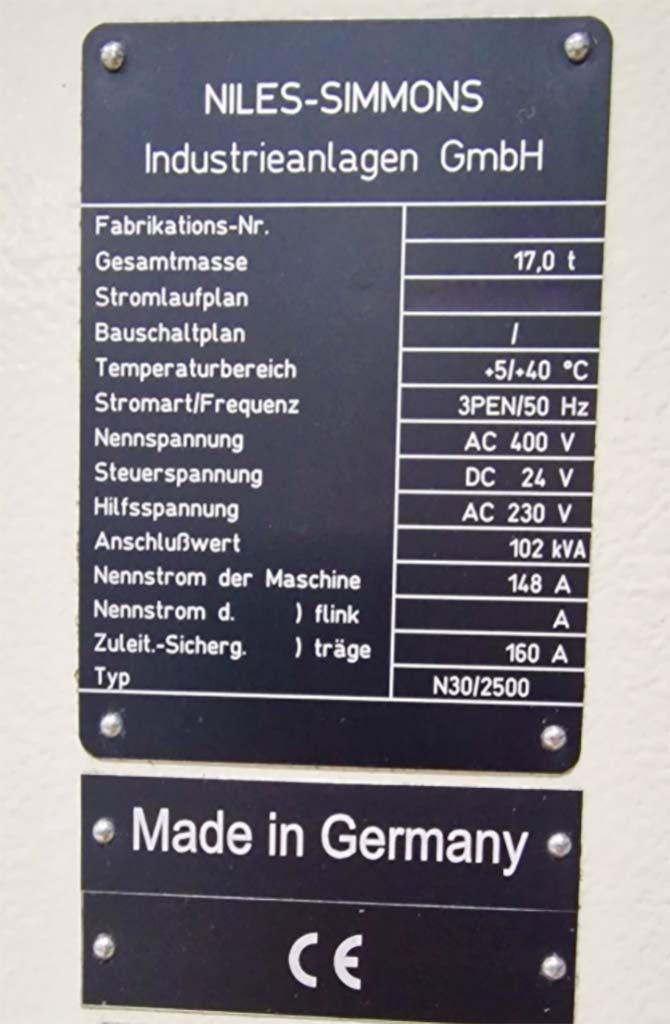 CNC Turning- and Milling Center Niles-simmons N30/2500 MC - Thumbnail 8