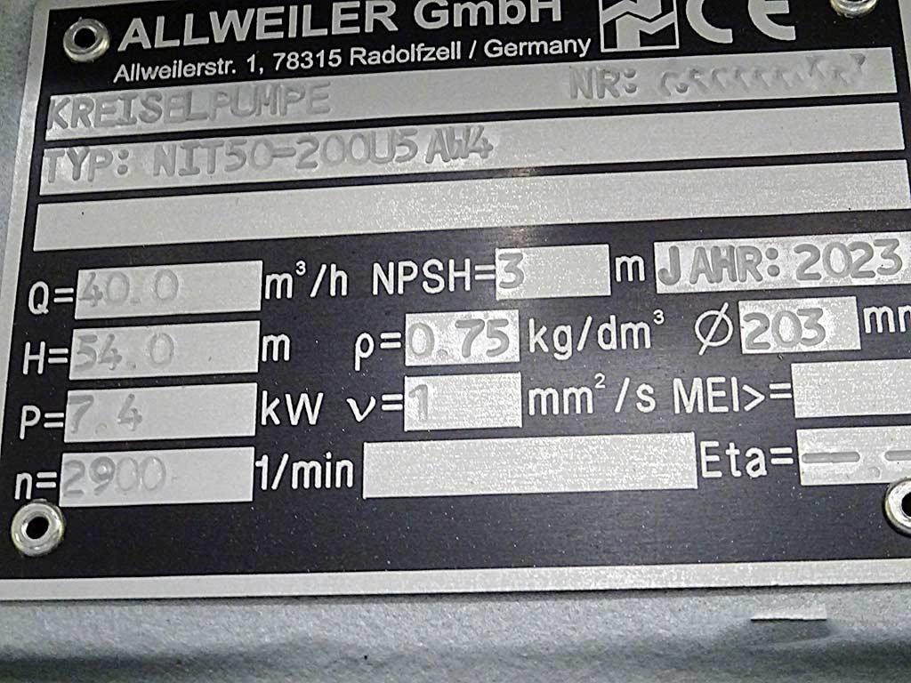 Pump Allweiler/ksb NIT50-200U5 AW/Etabloc - Thumbnail 2