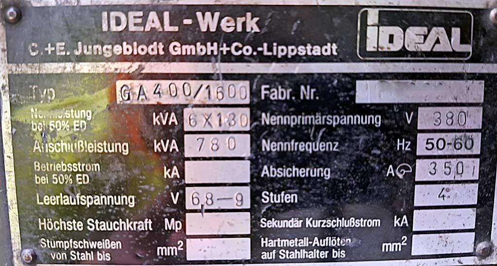 Mesh Welding System Ideal GA 400/1600 - Thumbnail 5