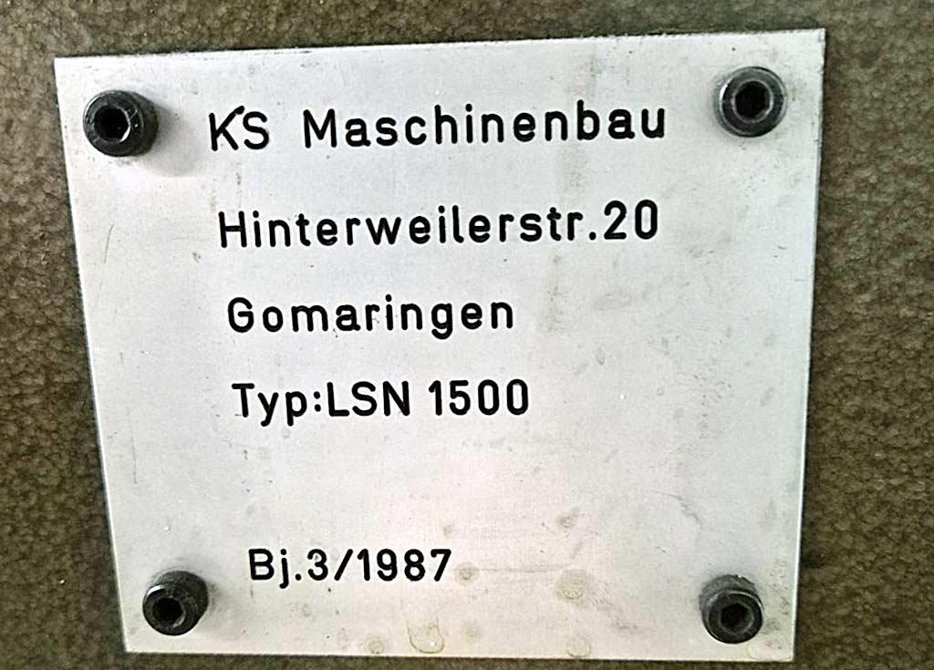 Longitudinal Seam Welder Ks Maschinenbau LSN 1500 - Thumbnail 3