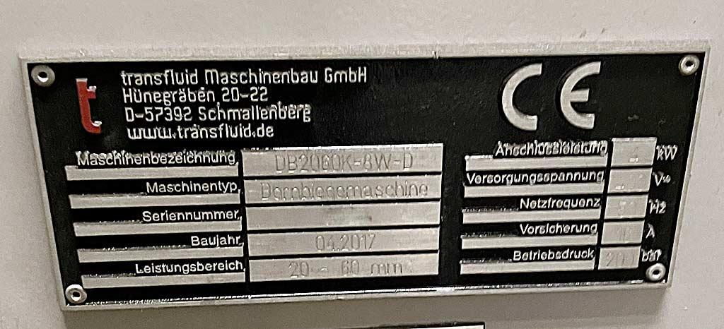Mandrel Bending Machine Transfluid DB2060BK - Thumbnail 2
