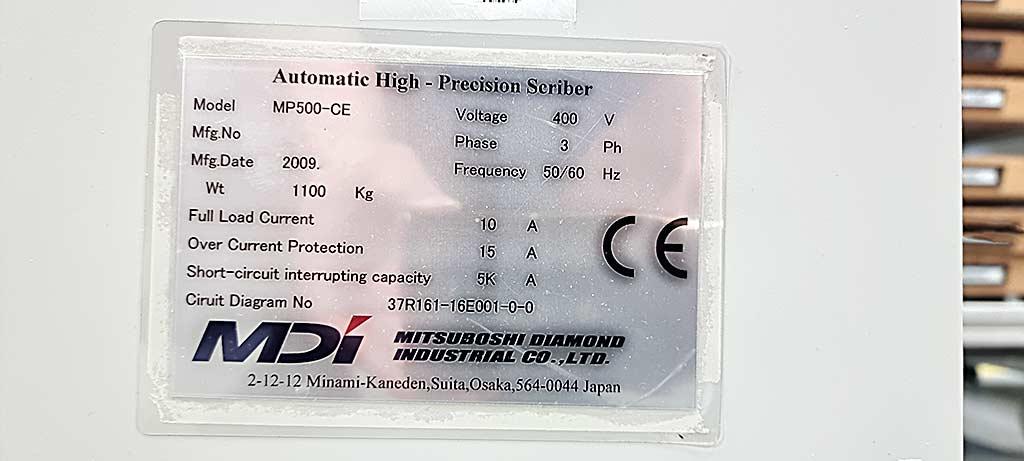 CNC Glass Processing Machine Mdi MP500-CE - Thumbnail 8