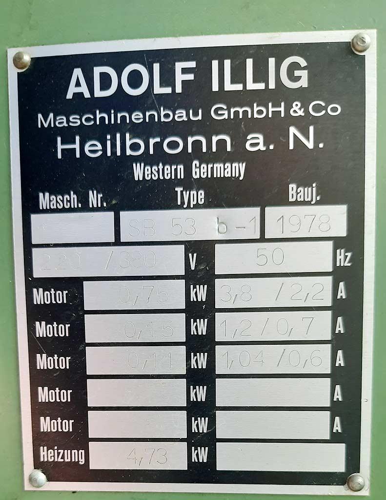 Skin and Blister Packaging Machine Adolf Illig SB 53 b-1 - Thumbnail 2