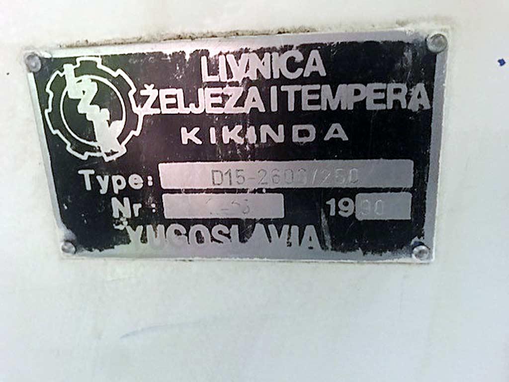 Cylindrical Grinding Machine Kikinda D15-2600/250 - Thumbnail 3