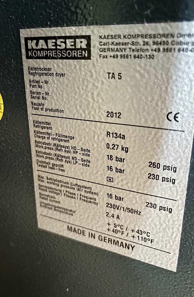 Compressor Kaeser SM11 - Thumbnail 4