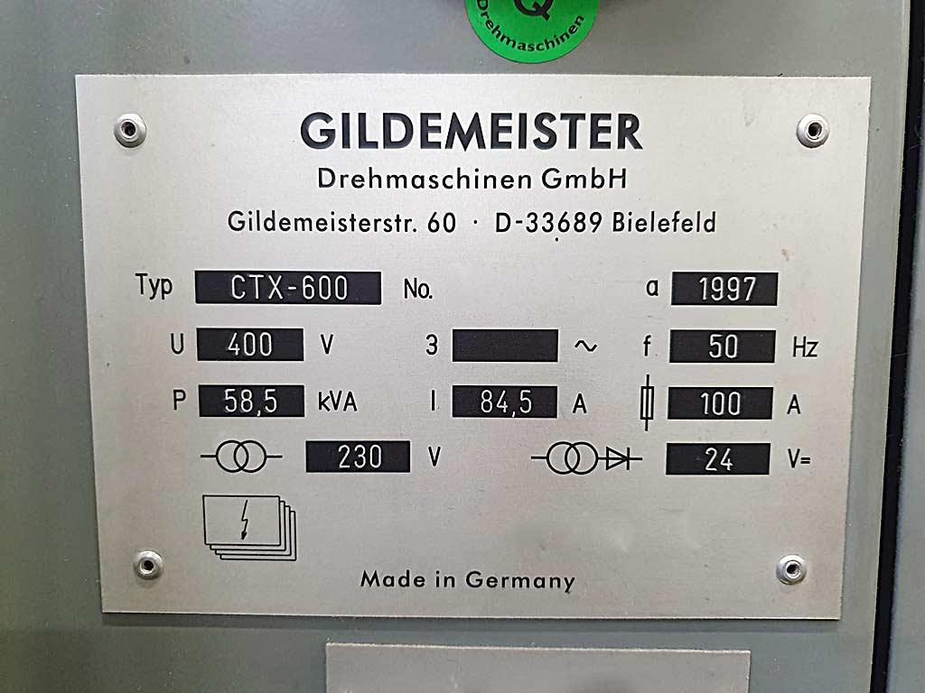 CNC Universal Lathe Gildemeister CTX-600 - Thumbnail 8