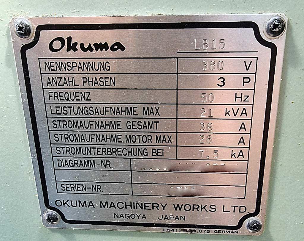 CNC Lathe Okuma LB 15/LB 15 M/LB 15 W - Thumbnail 5