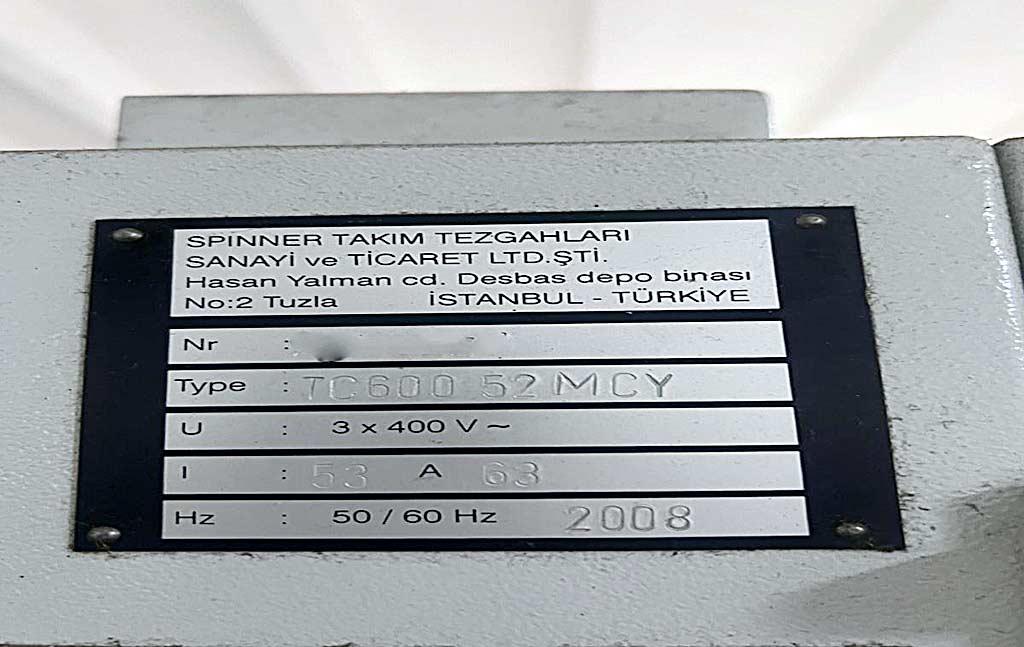 CNC Lathe Spinner TC 600 - Thumbnail 2