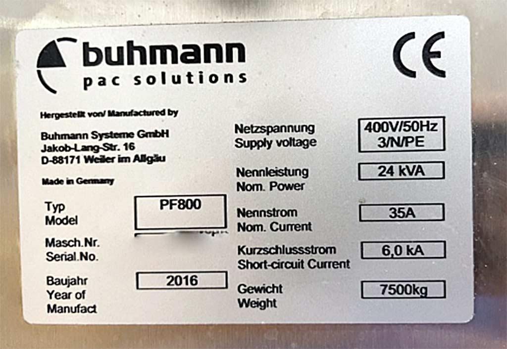 Cardboard Packaging Machine Buhmann C300/PF800 - Thumbnail 5