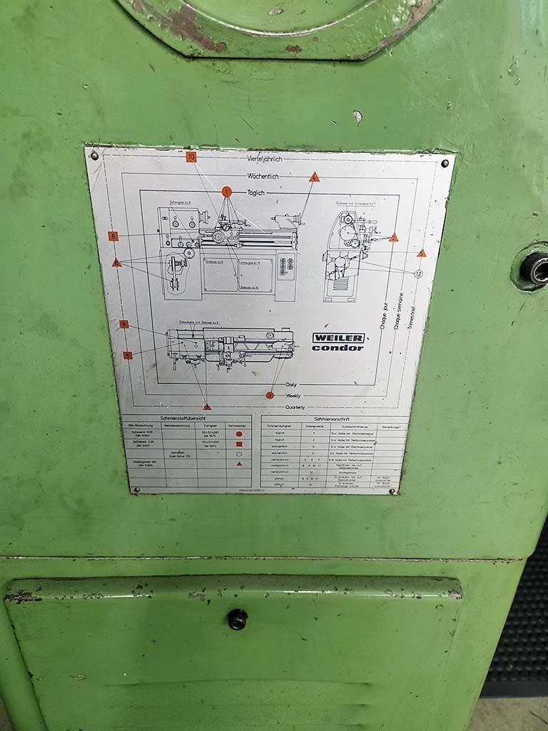 Center Lathe Weiler Condor VS2 - Thumbnail 3