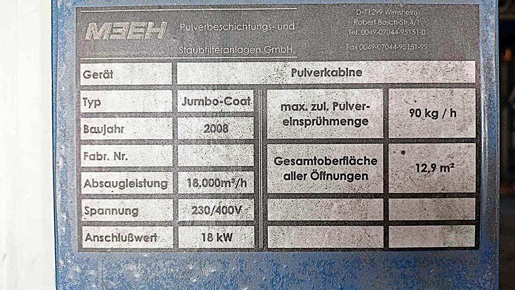 Powder Coating Plant Meeh Jumbo-Coat - Thumbnail 8