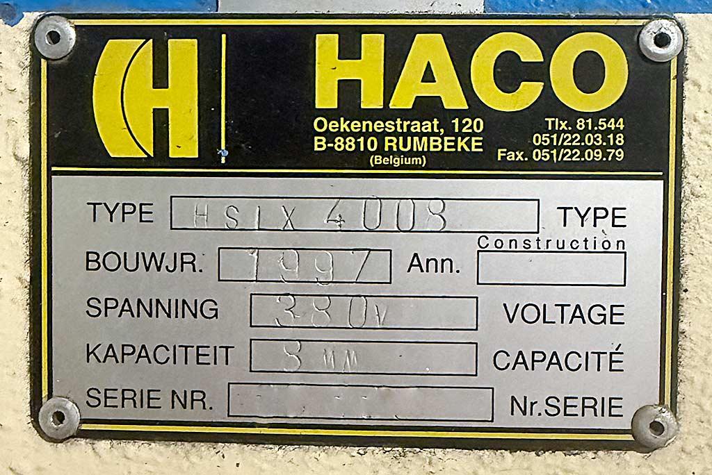 Sheet Metal Shear Haco HSLX 4008 - Thumbnail 3