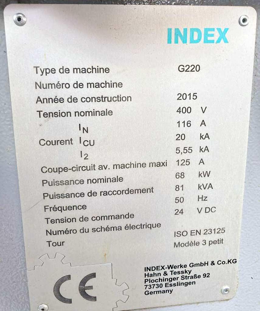 CNC Double Spindle Lathe Index G 220 - Thumbnail 8