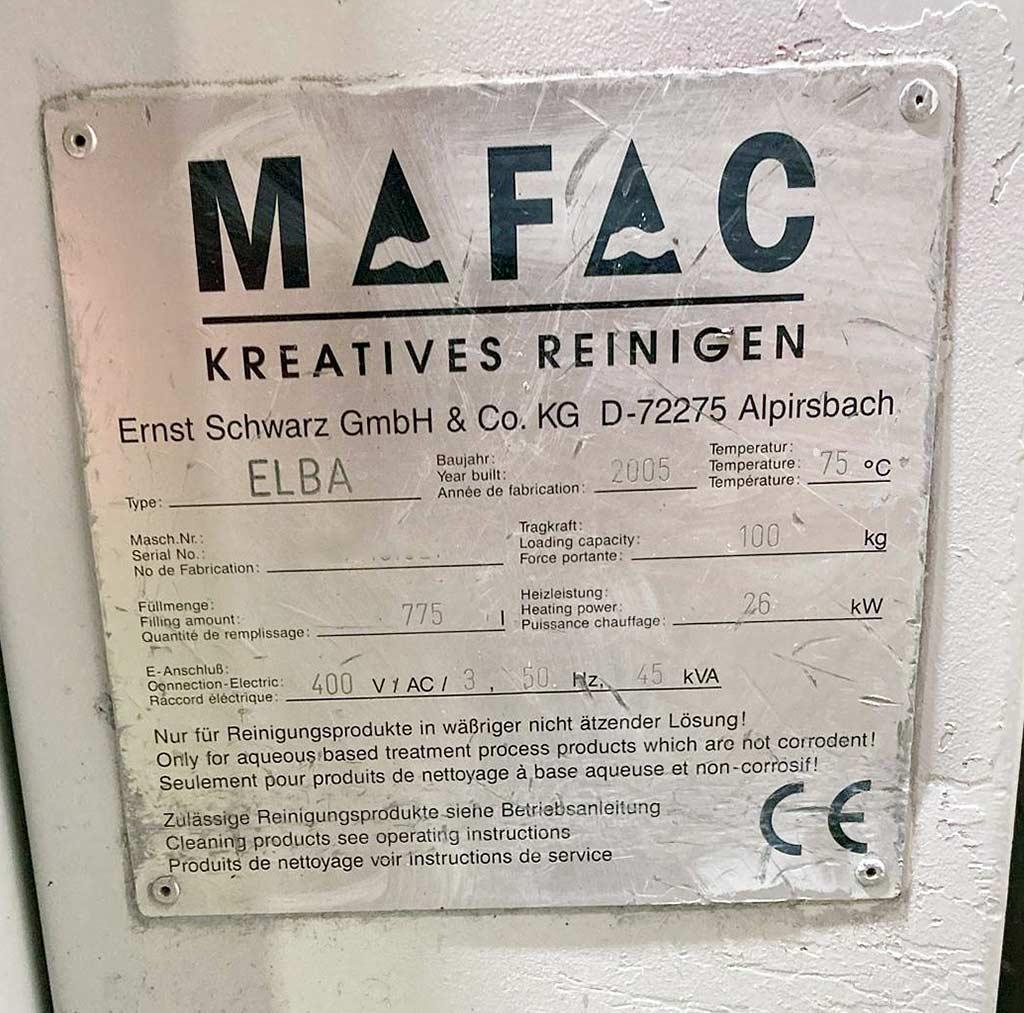 Parts Cleaning System Mafac Elba - Thumbnail 8