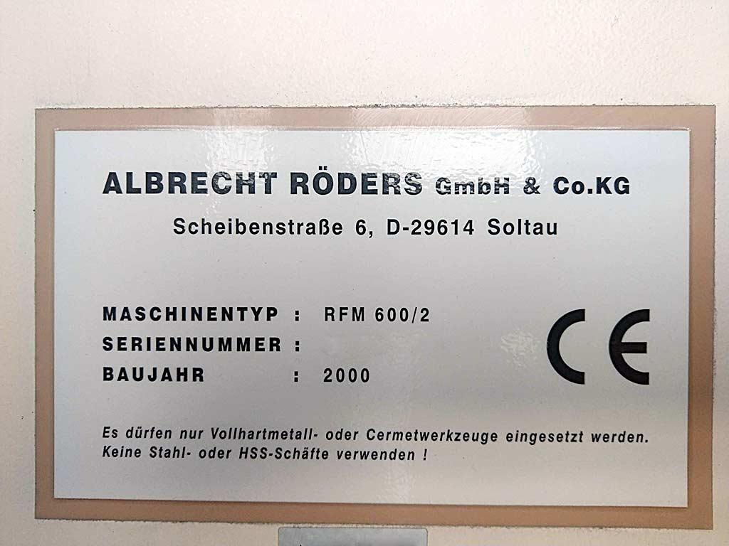CNC Vertical Machining Center Röders RFM 600 - Thumbnail 8