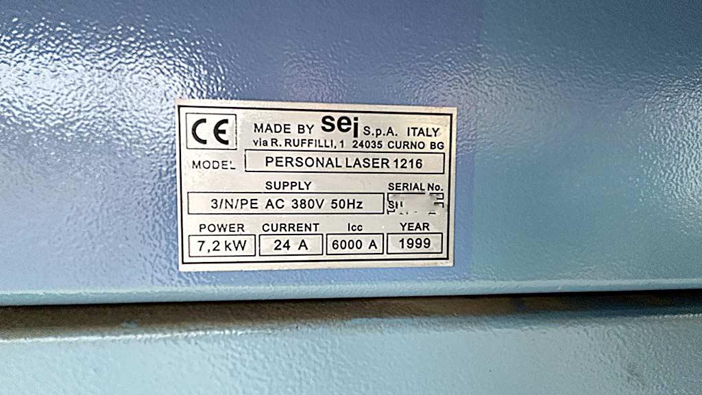 CO2 Laser Cutting Machine Sei S.p.a. PL 121 DieCut - Thumbnail 5