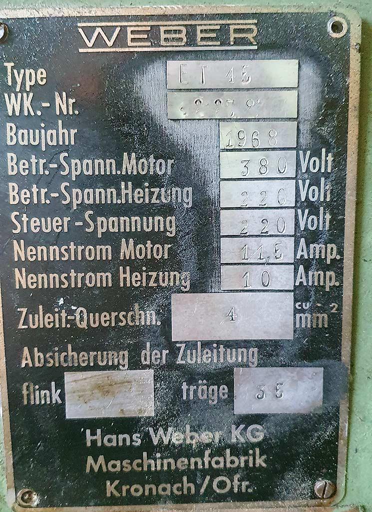 Single Screw Extruder Weber ET45 - Thumbnail 3