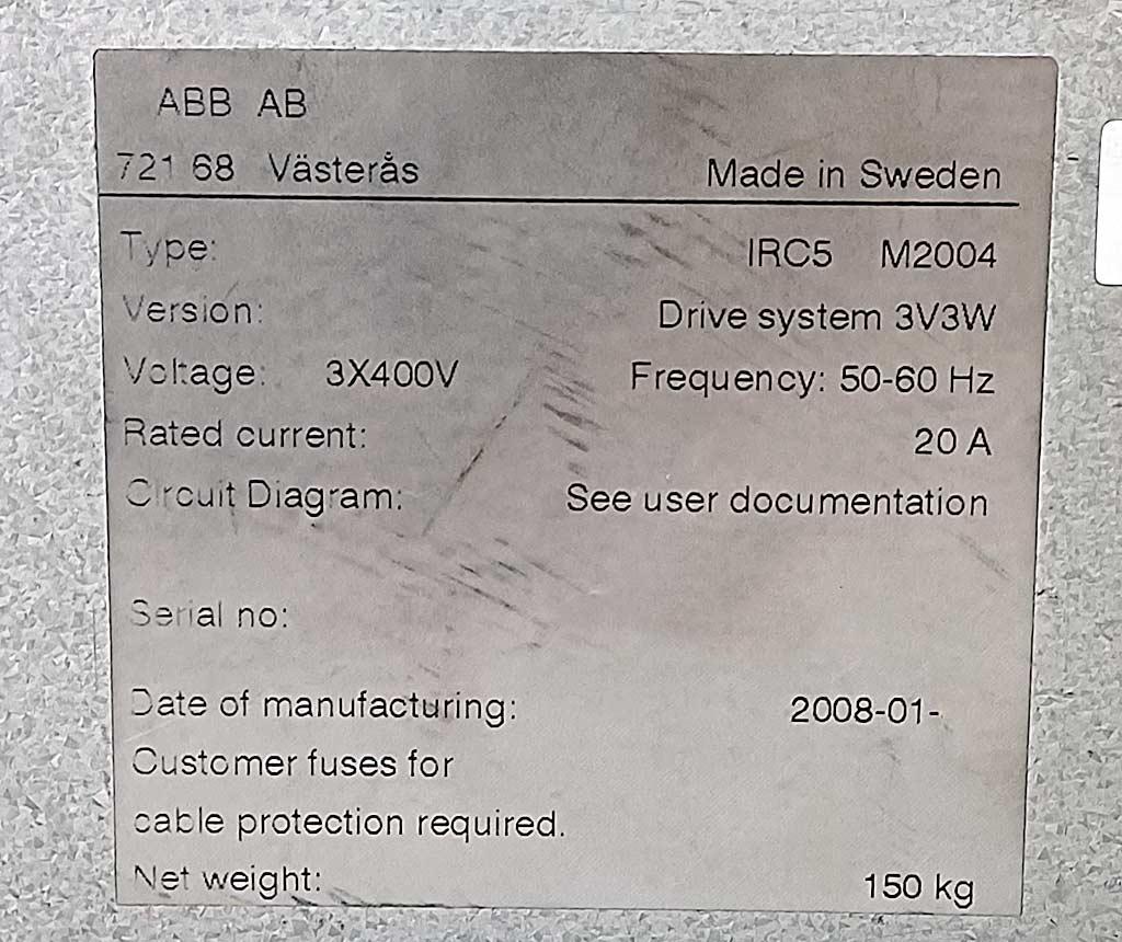 Water Jet Cutting Machine Abb IRB 6600 M2004 - Thumbnail 8
