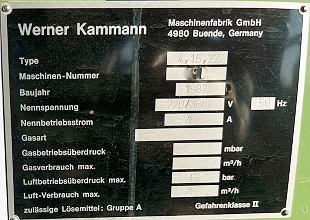 Screen Printing Machine Werner Kammann 4, 15, 22 - Thumbnail 3