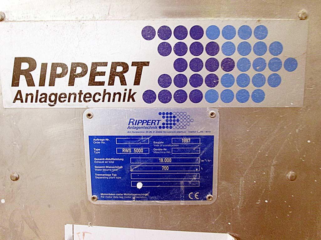 Water-Spray Paint Mist Extraction Wall Rippert RWS 5000 - Thumbnail 6