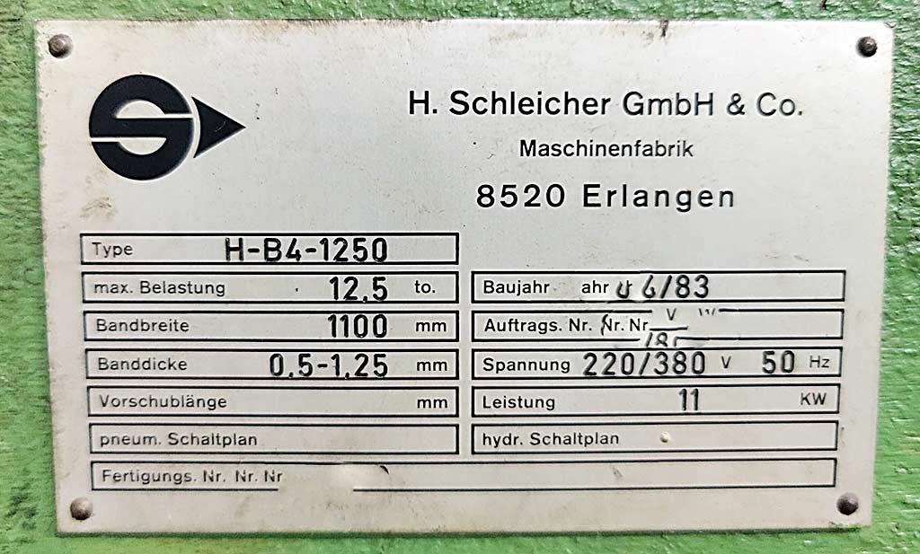 Cutting Line Schleicher H-B4-1250/RM 8-53-160/HSKW-SF - Thumbnail 8