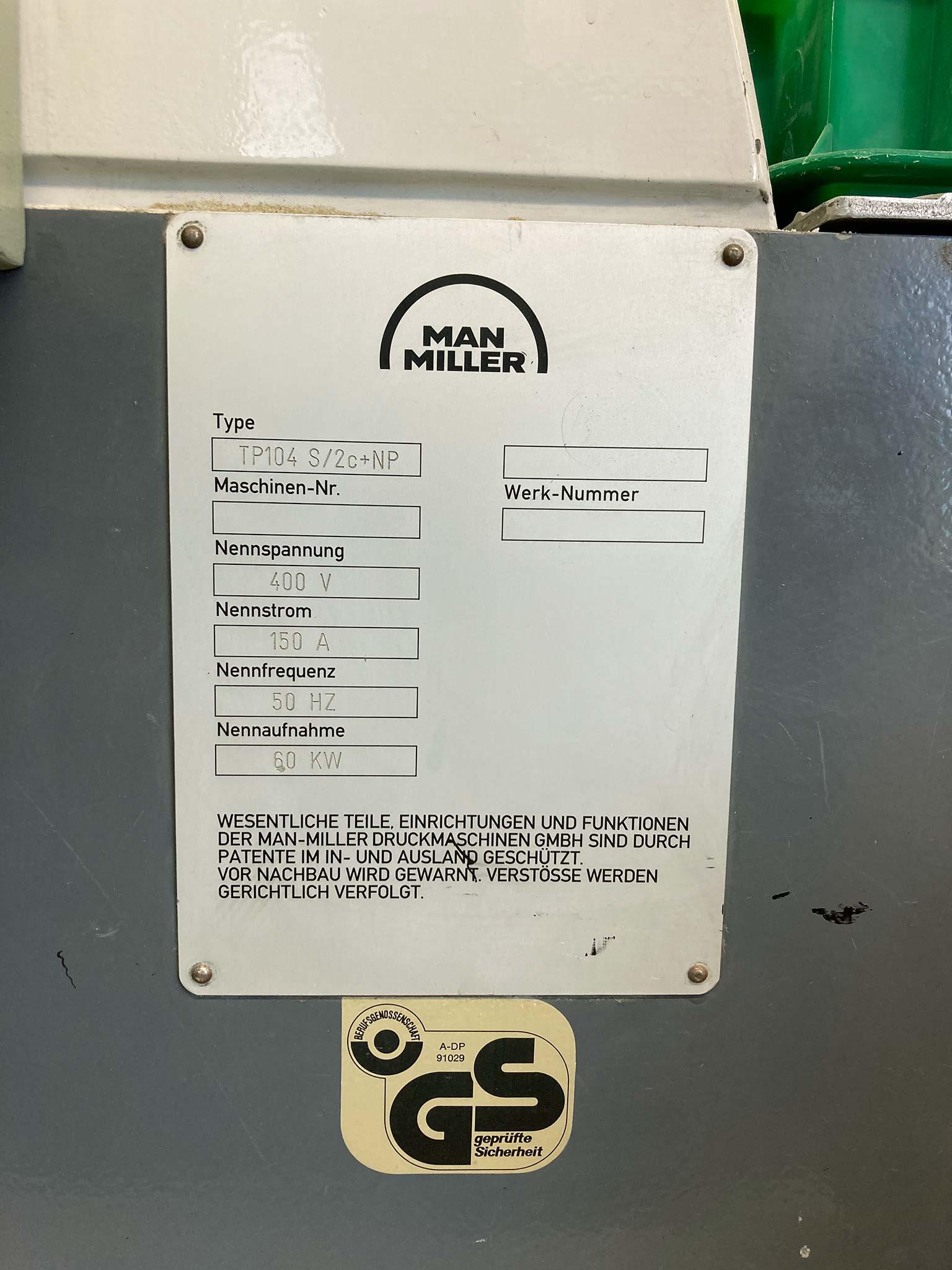 Offset Printing Machine Miller TP104 S//2c+NP - Thumbnail 5