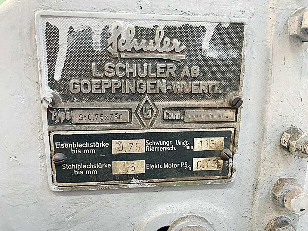 Sheet Metal Shear Schuler St 0,75x780 - Thumbnail 2