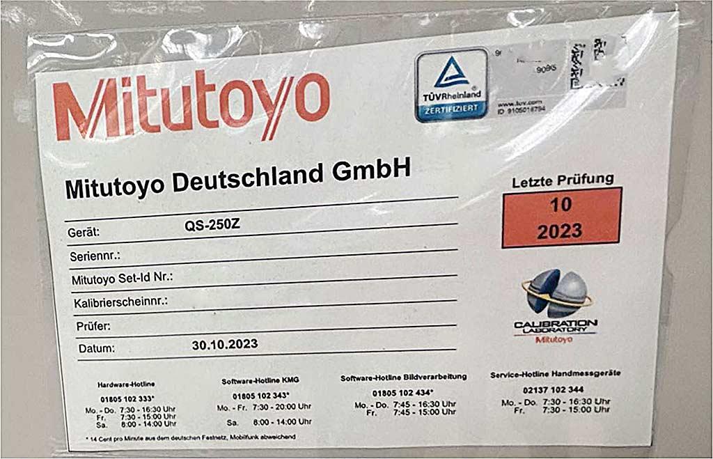 CNC Vision Measuring System Mitutoyo QS-250Z - Thumbnail 5