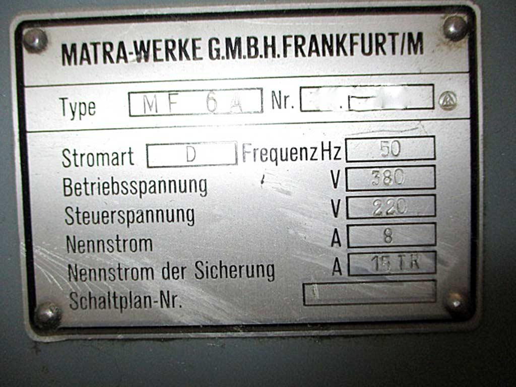 Surface Grinding Machine Matra MF 6A - Thumbnail 3
